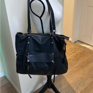 Kooba Everette Black Leather Tote